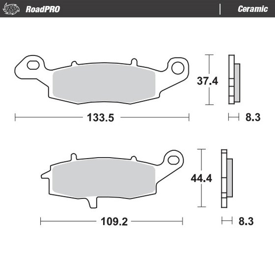 M 50 BOULEVARD (1997 - 2019) ceramic brake pad | MOTO-MASTER