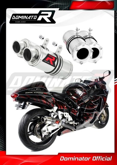 GSX 1300 R HAYABUSA (1999 - 2007) exhaust silencer gp1 | Dominator