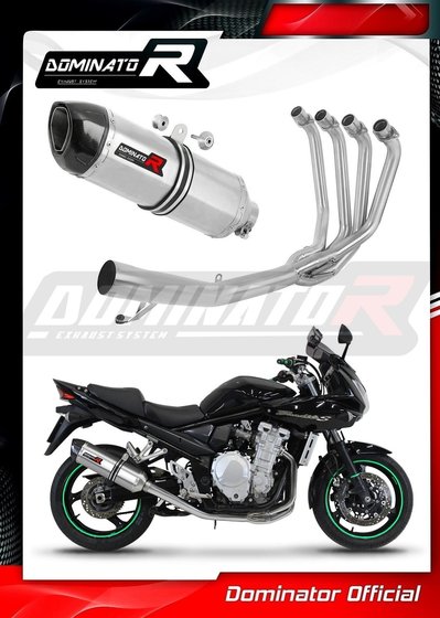 GSF 650 BANDIT (2007 - 2016) full exhaust system silencer hp1 | Dominator