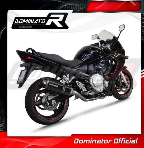 GSX 1250 (2010 - 2016) full exhaust system collector silencer hp1 black + db killer | Dominator