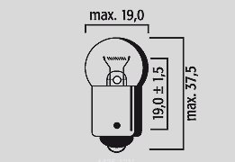 GT 500 (1976 - 1976) round 12v 21w ba15s bulbs (pack of 10) | FLOSSER