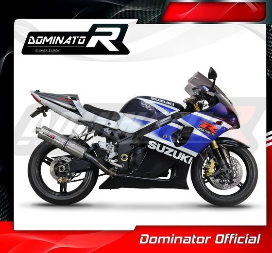 GSX-R 1000 (2001 - 2004) exhaust silencer muffler bolt-on st | Dominator