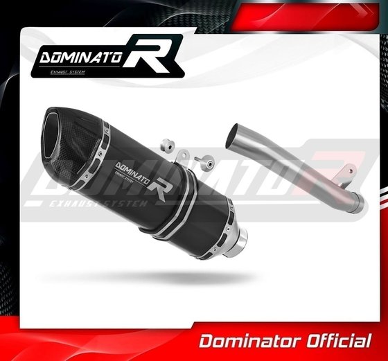 GSX-R 1000 (2001 - 2004) exhaust silencer muffler slip-on hp1 black | Dominator