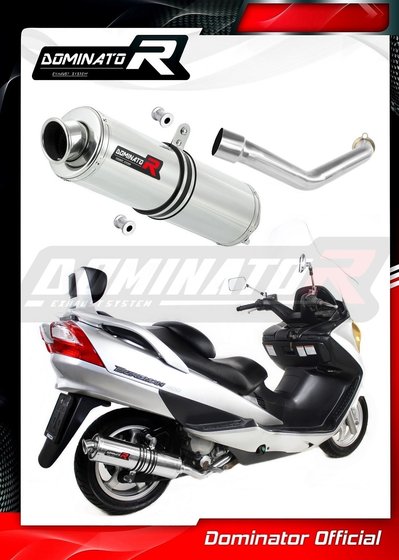 AN 400 BURGMAN (2003 - 2006) exhaust silencer round | Dominator