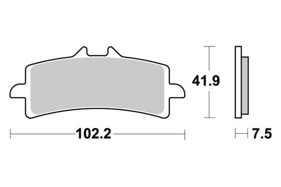 GSX-S 1000 (2015 - 2021) sbs brakepads dual sinter | SBS