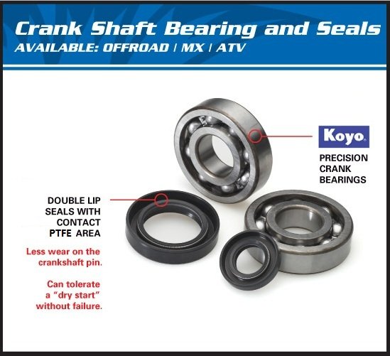 LT A 50 (1987 - 1990) crank shaft brg kit | All Balls