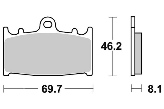 GSX R 600 (1997 - 2003) brakepads sintered | SBS