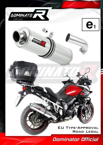 DL 1000 V-STROM (2014 - 2016) homologated exhaust silencer round | Dominator