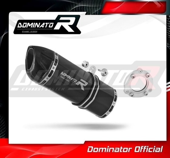 GSX-R 1000 (2001 - 2004) exhaust silencer muffler bolt-on hp1 black | Dominator