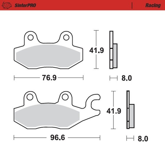 LT A 500 (1998 - 2007) sintered metal racing brake pads | MOTO-MASTER