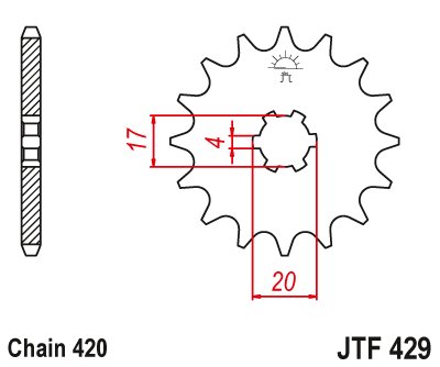 ZR 50 (1979 - 1984) steel front sprocket | JT Sprockets