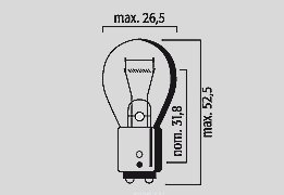 GS 1000 (1978 - 1981) 12v amber bay15d bulb (10 pack) | FLOSSER