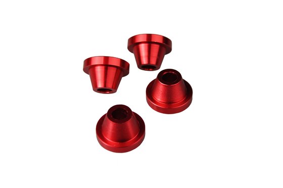 RM 250 (2002 - 2007) red rubber killer handlebar clamps | SCAR