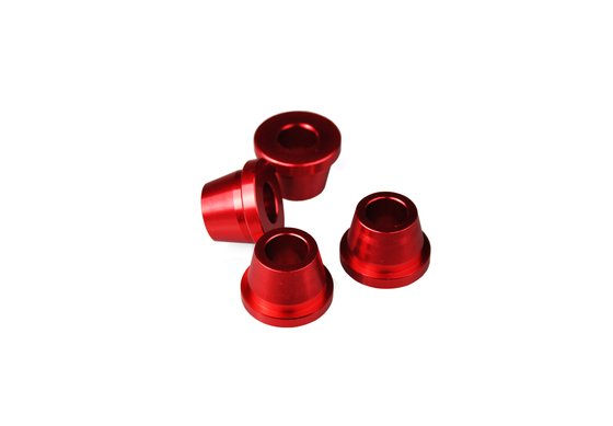 RM 250 (2002 - 2007) red rubber killer handlebar clamps | SCAR