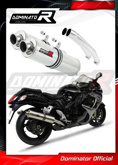 GSX 1300 R HAYABUSA (2008 - 2019) exhaust silencer round | Dominator