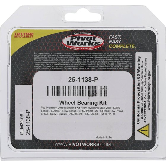 RM 80 X (1982 - 1989) wheel bearing kit front | All Balls