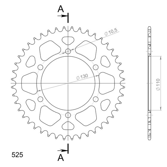 GSX-R 1000 (2016 - 2016) supersprox alu rear sprocket su/ya black 42 | Supersprox