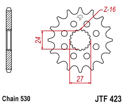 GSX 1300 R HAYABUSA (2008 - 2020) front sprocket | JT Sprockets