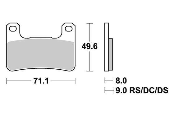 GSX 1300 R HAYABUSA (2008 - 2012) brakepads sintered | SBS