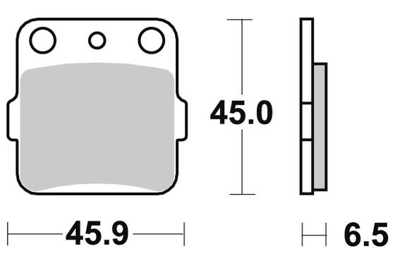 LT F 250 (1985 - 1987) brakepads sintered offroad | SBS