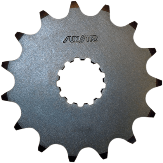 GSX R 600 (1997 - 2017) 17t 525 pitch black steel front replacement sprocket | SUNSTAR SPROCKETS