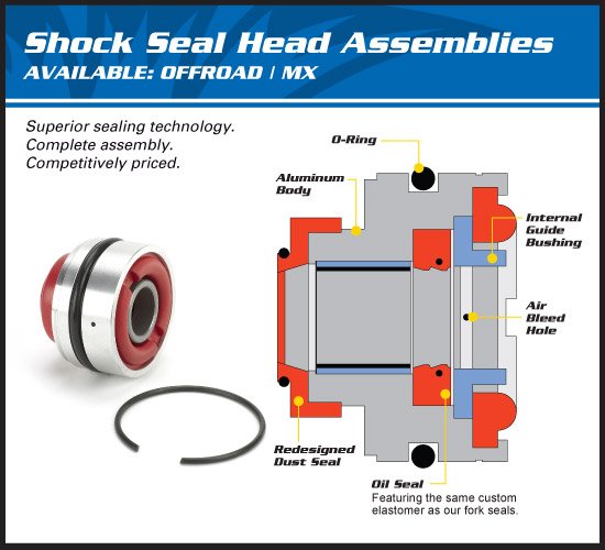 RM Z 450 (2005 - 2017) rear shock seal head kit | All Balls