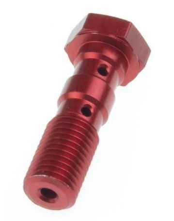 SV 650 S (2001 - 2012) double banjo bolt m10x1.25 red | TRW