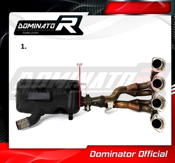 GSX R 600 (2008 - 2010) exhaust silencer hp3 low level | Dominator