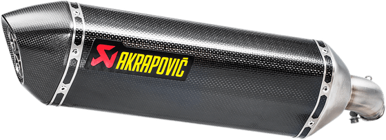 SV 650 X (2018 - 2022) carbon slip-on muffler for sv650 (2016-2018) | AKRAPOVIC