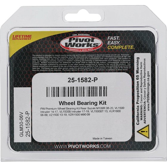 M 109 R BOULEVARD  B O S S (2014 - 2020) wheel bearing kit rear | All Balls