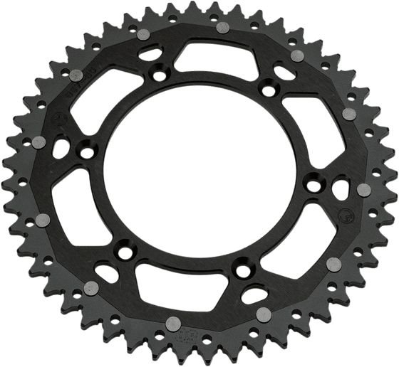 RM Z 250 (2004 - 2006) dual mse rear sprocket - 49 teeth, 520 pitch, black/natural | MOOSE RACING