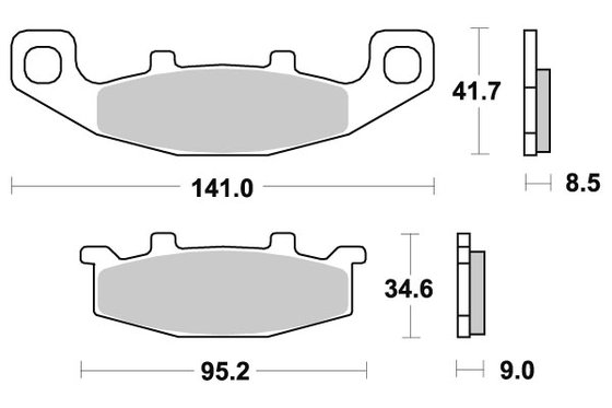 GSX 1100 (1991 - 1995) brakepads ceramic | SBS