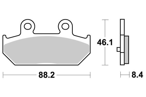 AN 400 BURGMAN (2007 - 2023) brakepads maxi sinter | SBS