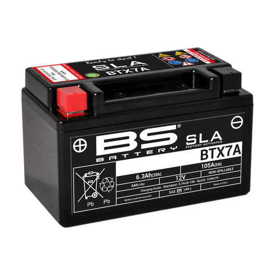 DR 125 (1982 - 2000) btx7a sla 12v battery | BS BATTERY