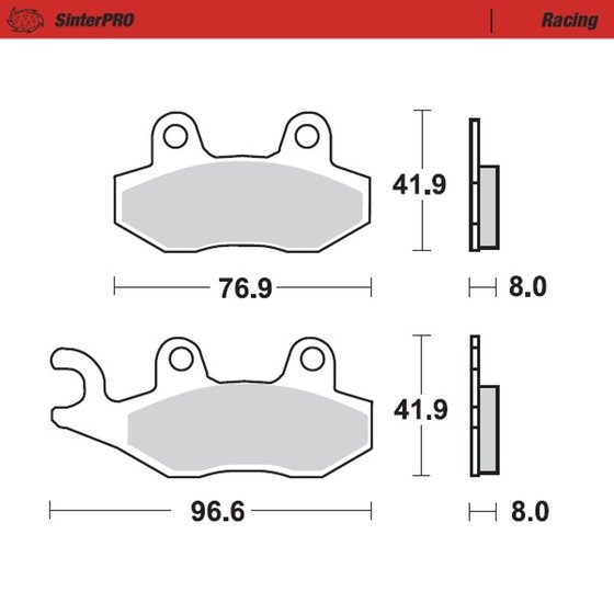 RM 125 (1987 - 1995) sintered metal racing brake pads | MOTO-MASTER