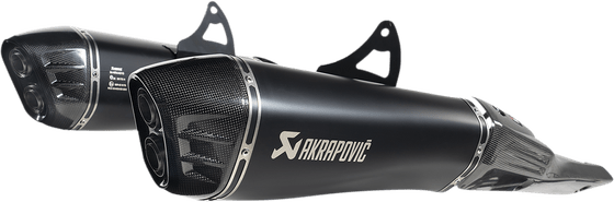 GSX 1300 R HAYABUSA (2021 - 2022) ti/cf black mufflers for gsx13r | AKRAPOVIC