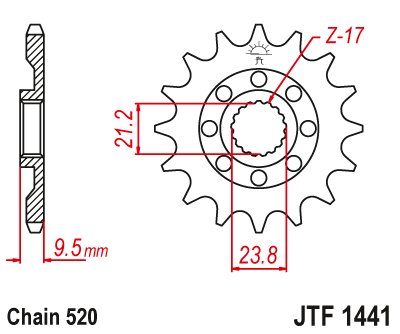 RM Z 450 (2005 - 2012) steel front sprocket | JT Sprockets