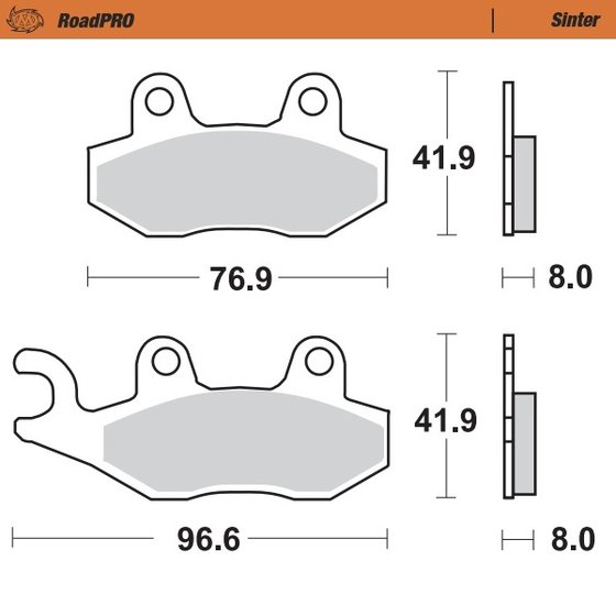 DR 350 (1990 - 1999) sintered front brake pad | MOTO-MASTER