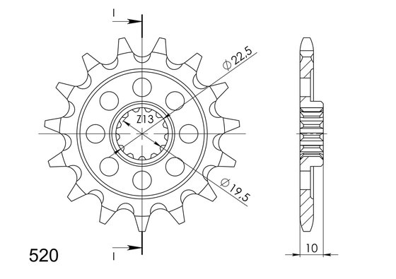 DR 350 (1990 - 1999) front sprocket | Supersprox