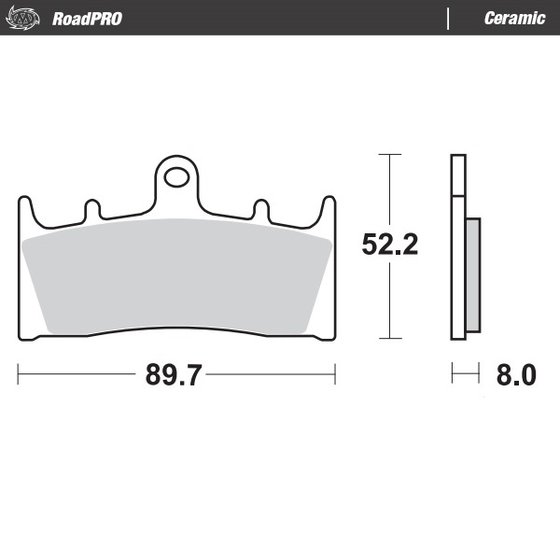 GSX-R 750 (1994 - 1999) ceramic brake pad | MOTO-MASTER