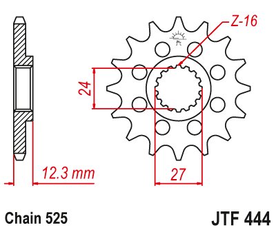 GSX-R 1000 R (2017 - 2021) steel front sprocket | JT Sprockets