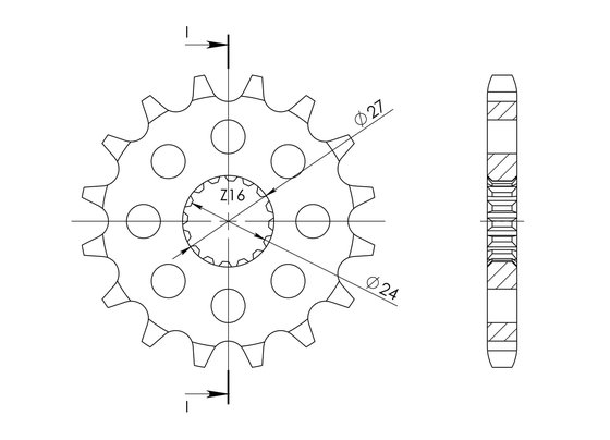 GSX-R 1000 (2016 - 2016) supersprox front sprocket 423.17 | Supersprox