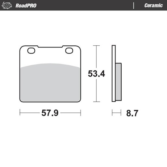 GV 1400 CAVALCADE LXE (1986 - 1989) ceramic brake pad | MOTO-MASTER