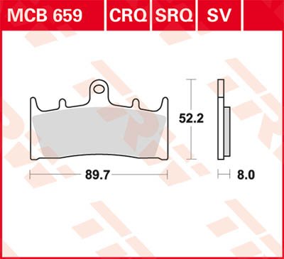 GSX 1400 (2001 - 2007) allround organic standard brake pad | TRW