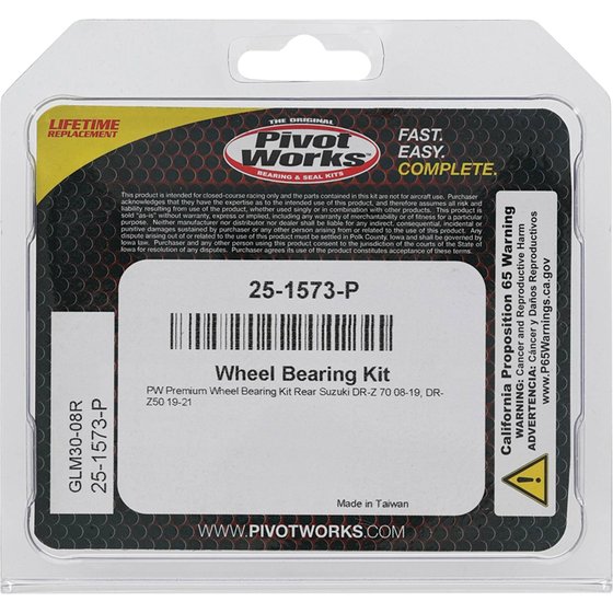 DR Z 50 (2019 - 2021) wheel bearing kit rear | All Balls