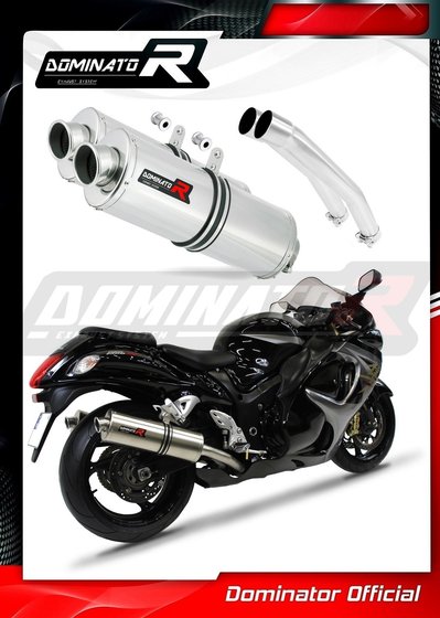 GSX 1300 R HAYABUSA (2008 - 2019) exhaust silencer oval | Dominator