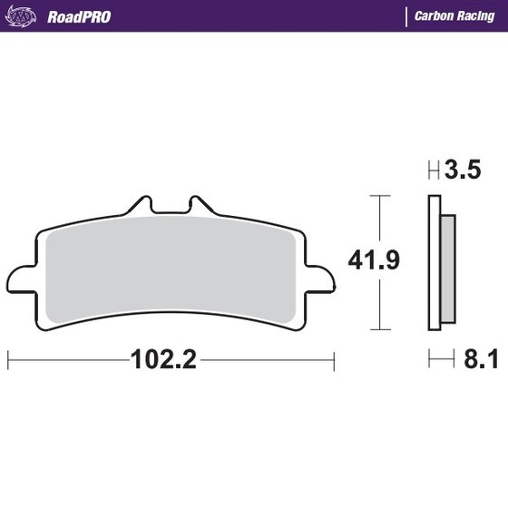 GSX-S 1000 (2015 - 2022) carbon racing brake pads | MOTO-MASTER