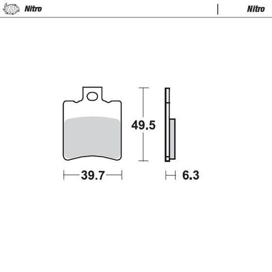 UX 50 W ZILLION (1999 - 2000) sintered metal brake pad | MOTO-MASTER