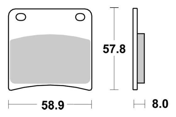 GSX 600 F KATANA (1988 - 1997) brakepads ceramic | SBS