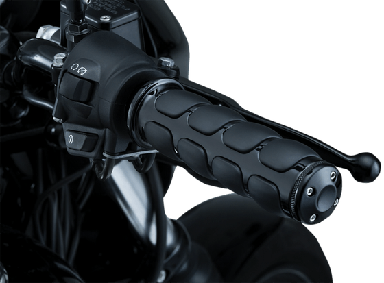 VL 1500 INTRUDER (1998 - 2016) iso black metric grips | KURYAKYN